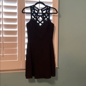 Guess Brand Black crosshatch dress